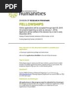 NEH - Fellowships 2015