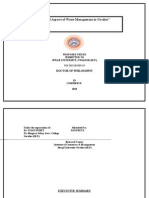 Thesis on Commercial Aspect of Waste Management