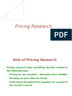 10 Pricing Research