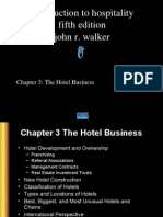 Introduction To Hospitality Fifth Edition John R. Walker: Chapter 3: The Hotel Business