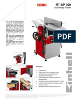 RT-SP 260: Stationary Planer