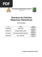 Bombas de Petróleo - Máquinas Hidráulicas