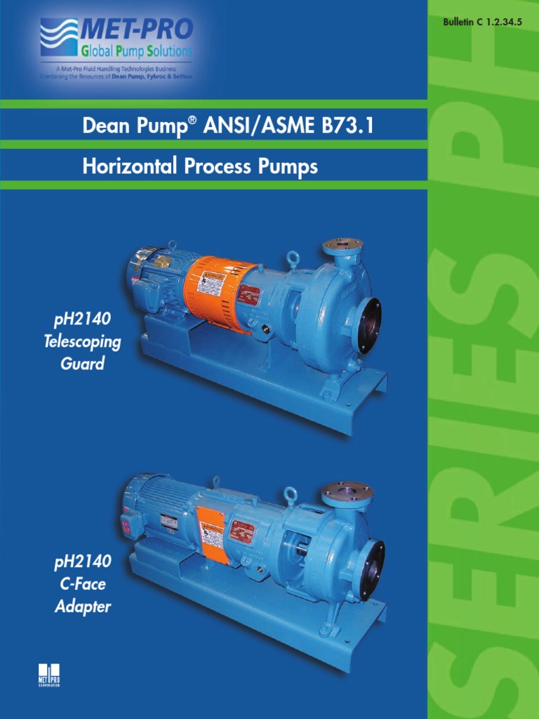 Dean Pump® Series PH | PDF | Bearing (Mechanical) | Pump