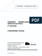 159 2005 Tensiones Normalizadas Del Servicio Electrico