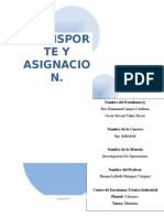 Investigacion de Operaciones - Método de Transporte de Esquina Noroeste