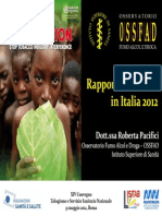 Rapporto Annuale Sul Fumo 2012