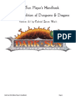 Dark Sun Player's Handbook V2.0