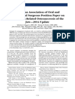 American Association of Oral and Maxillofacial Surgeons Position Paper on Medication-related Osteonecrosis of the Jaw