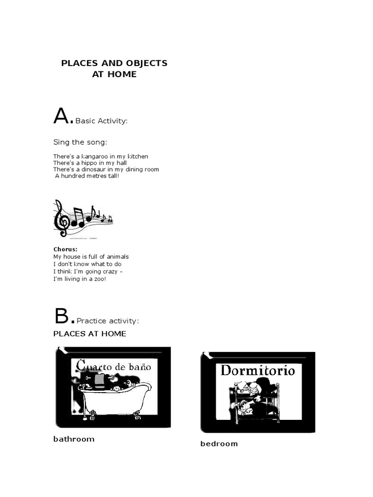 Places and Objects at Home | PDF