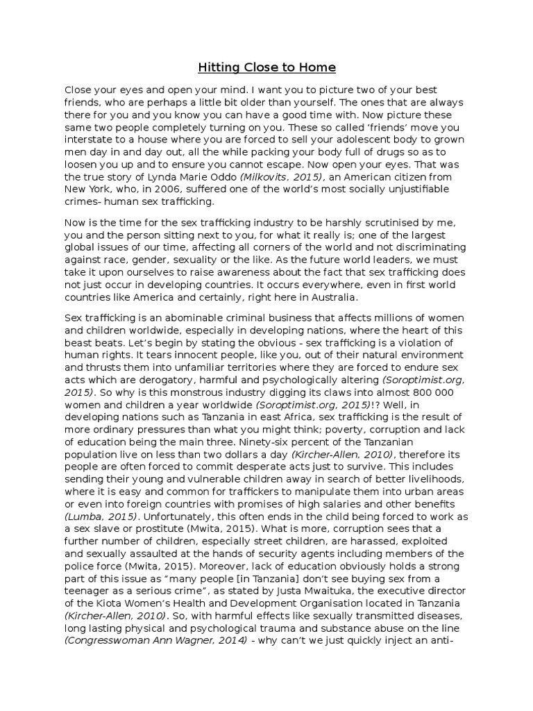 Child trafficking essay pdf image