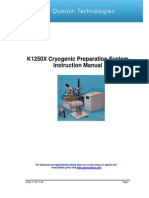 k1250x Cryogenic Preparation System Instruction Manual