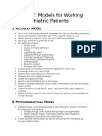 Chapter 7 - Models For Working With Psychiatric Patients