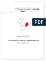 Ward 7 Summit Brief - April 8 2015