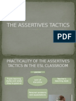 The Assertives Tactics in The ESL Classroom