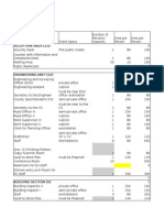 CLIENT SPECS FOR GROUND AND FIRST FLOOR OFFICE SPACES