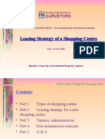Leasing Strategy of A Shopping Centre