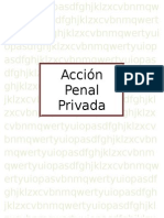 Acción Penal Privada