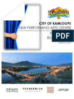 New Performing Arts Centre Preliminary Business Case: City of Kamloops