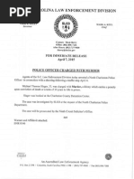 South Carolina April 7th Arrest warrant for Officer Michael Slager - SLED 