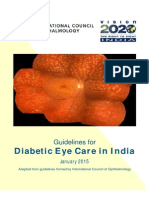 Vision 2020 India - Guidelines For Diabetic Eye Care in India