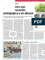 "Los deberes son una equivocación pedagógica y un abuso".Francesco Tonucci.LVE.08.04.2015
