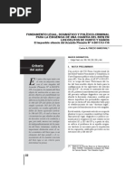 Fundamento legal, dogmático y político-criminal para la exigencia de la cuantía del bien en delito de HURTO Y DAÑOS