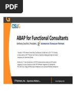 ABAP For Functional Consultants