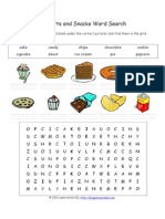 Dessert Word Search