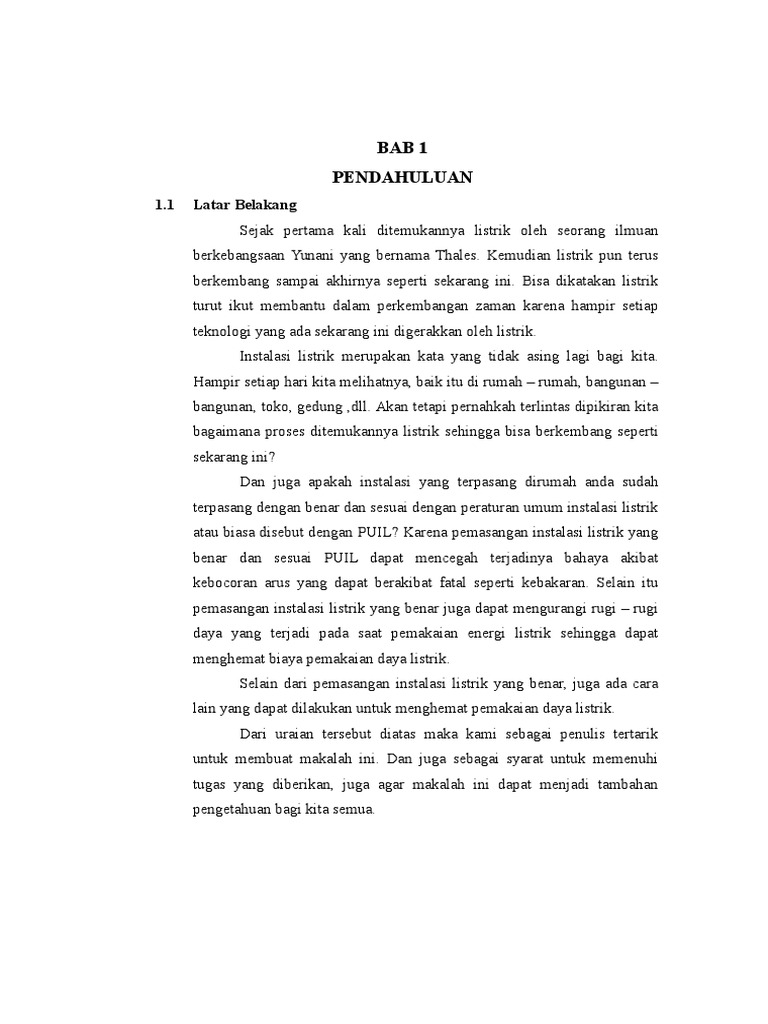 MAKALAH TEKNIK INSTALASI LISTRIK 01docx