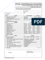 Formulir Inventarisasi 2014