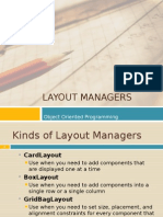 Layout Managers: Object Oriented Programming