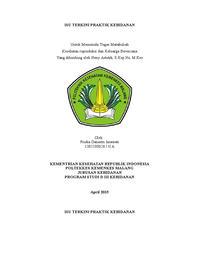 Krkb Isu Terkini Praktik Kebidanan