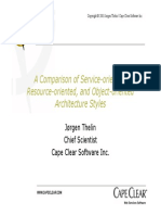 A Comparison of Service-Oriented, Resource-Oriented, and Object-Oriented Architecture Styles