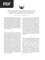 How Zarathushtra Generated The Gathic Corpus by Martin Schwartz (2006)