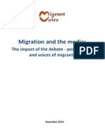 Migration and The Media: The Impact of The Debate - Perspectives and Voices of Migrants