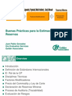 1.- Buenas Practicas Estimacion de Reservas - JP Gonzalez - Golder