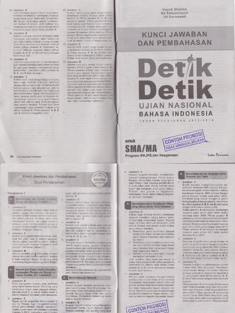 View Kunci Jawaban Detik Detik Bahasa Inggris 2019 Pics