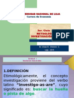 Unidad 1 Metodología de La Investigación Científica Aspectos Generales