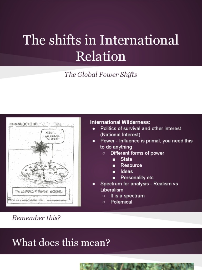 Global Power Shifts in International Relations | PDF | Politics