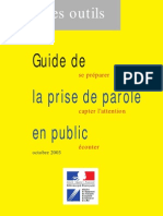 Guide de Prise de Parole en Public