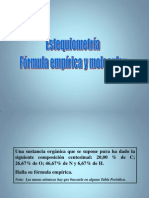 Formula Empirica y Molecular