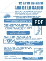 Folleto Actividades Salud 2015