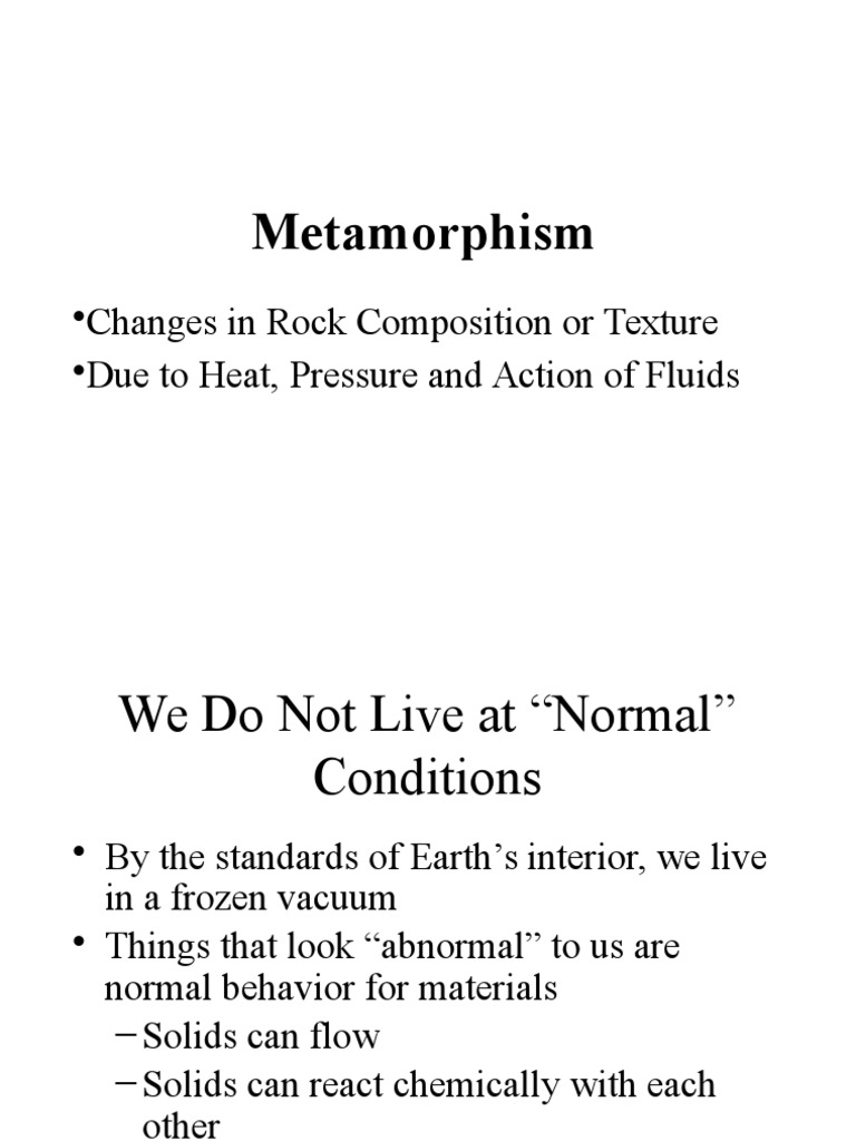 Understanding Metamorphism in Geology | PDF | Rock (Geology) | Petrology