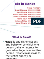 Frauds in Banks