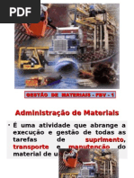 GESTÃO DE MATERIAIS - FBV-1