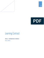 SAMPLELearning Contract Pjohnson