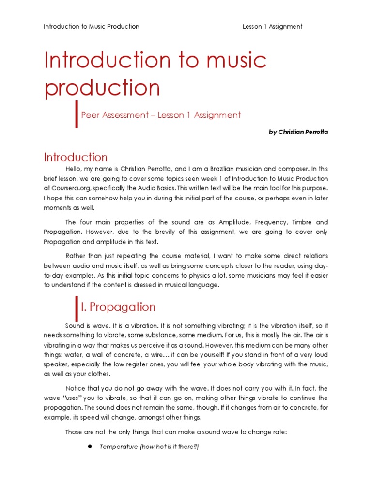 Intro to Music Production Concepts | PDF | Sound | Decibel