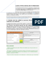 Como Calcular El Nivel Sigma de Un Proceso