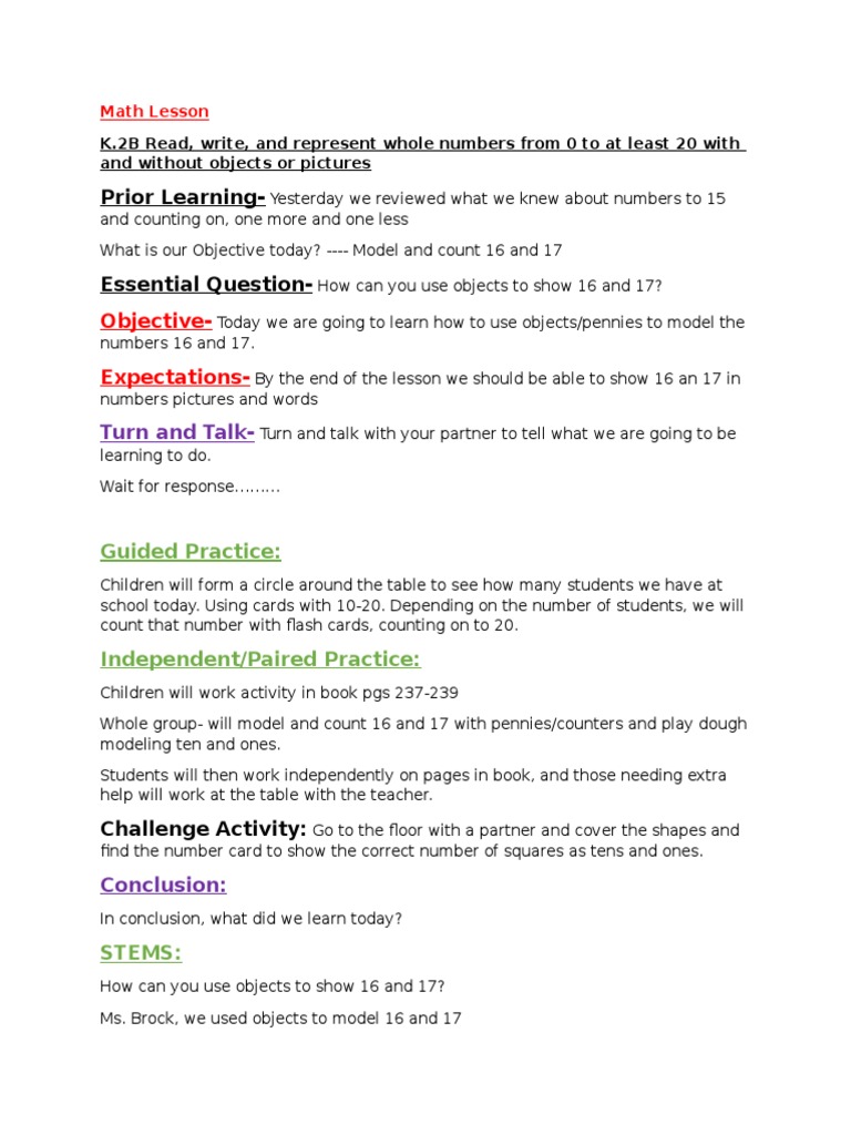 Modeling Numbers 16 and 17 in Math | PDF | Art