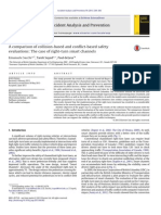 Comparison of Collision-based and Conflict-based Safety Evaluations